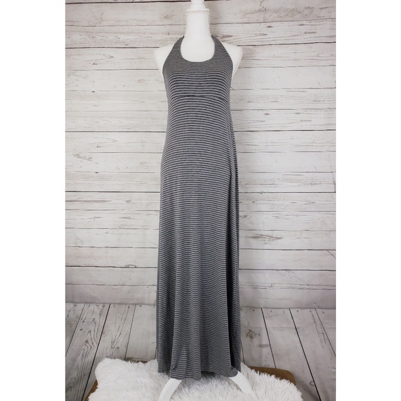 gap striped maxi dress